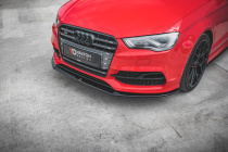 Audi A3 S-Line / S3 8V 2013-2016 (Endast Sedan / Cab) Frontsplitter V.1 Maxton Design
